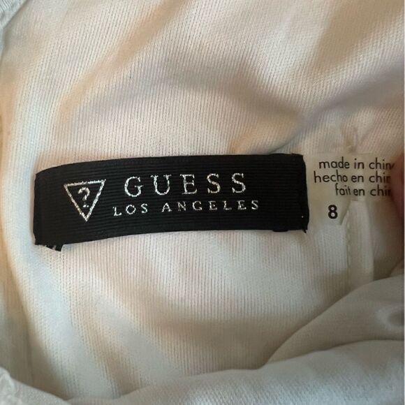 Guess Dress Bodycon Women’s Sz 8 White Y2K Lace - Picture 5 of 10